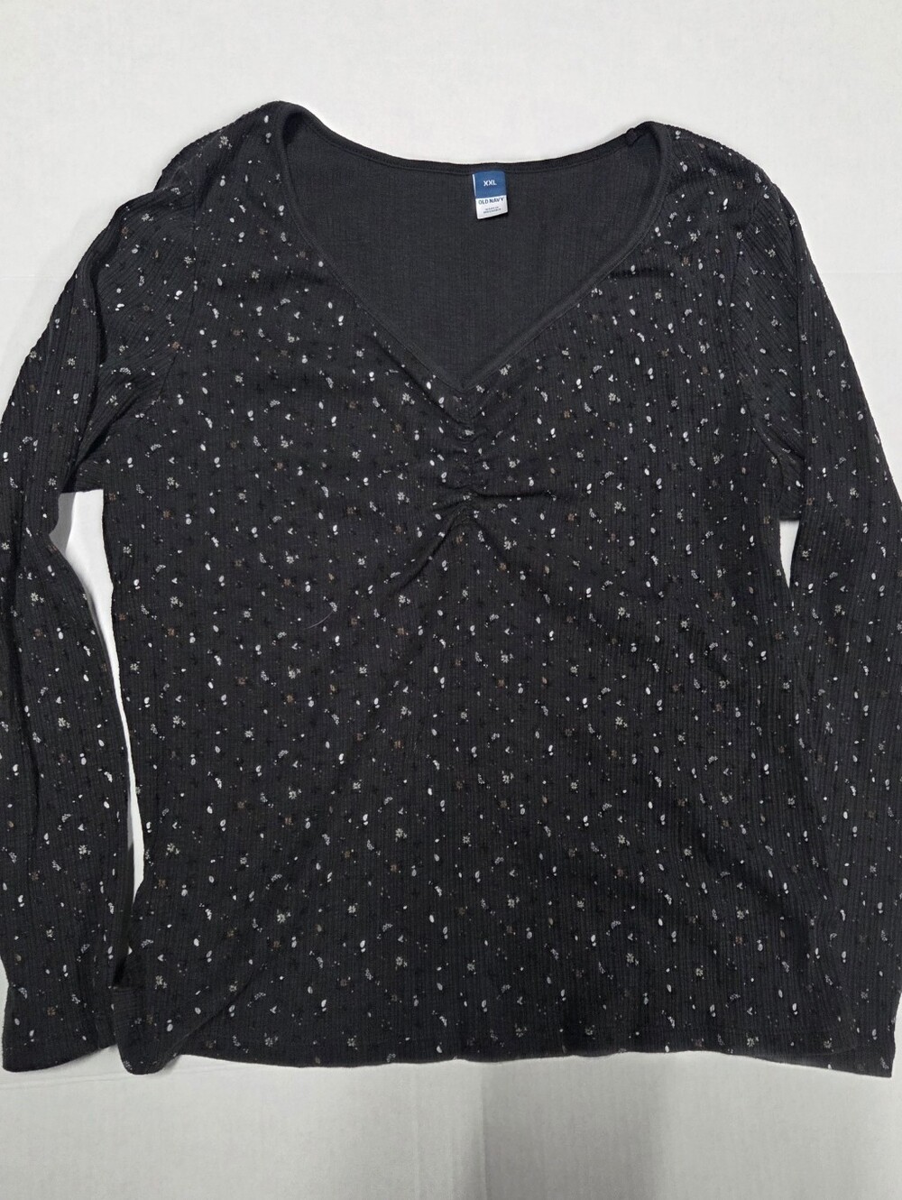 Old Navy Long Sleeve Crop Top With Floral Print Size XXL